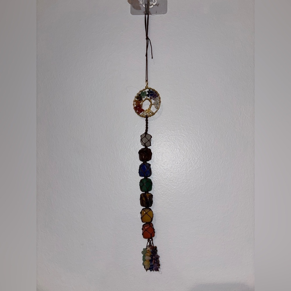 7 Chakra Tree of Life Hanging Ornament Pendant Healing